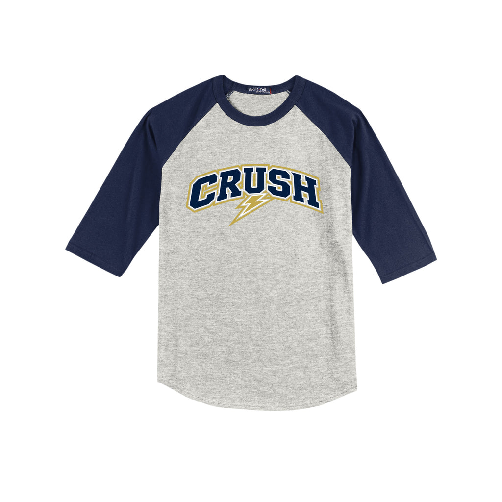 INDY CRUSH YOUTH RAGLAN JERSEY YT200 - CHOOSE FROM 4 DESIGNS