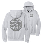PRAY MORE WORRY LESS HOODIES - Tonal Ink