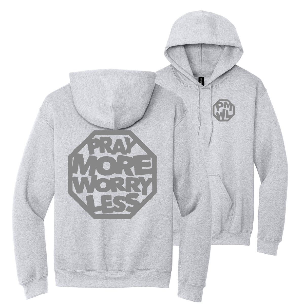 PRAY MORE WORRY LESS HOODIES - Tonal Ink