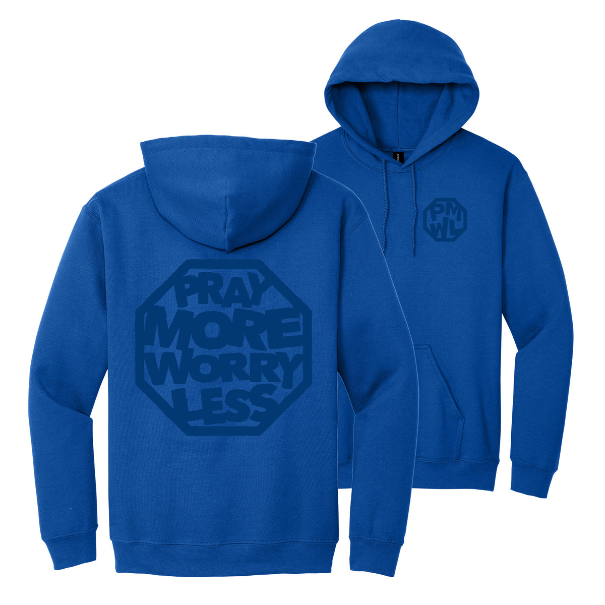 PRAY MORE WORRY LESS HOODIES - Tonal Ink