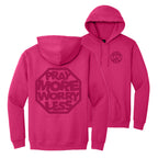 PRAY MORE WORRY LESS HOODIES - Tonal Ink