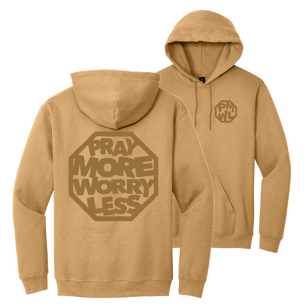 PRAY MORE WORRY LESS HOODIES - Tonal Ink
