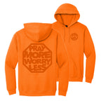 PRAY MORE WORRY LESS HOODIES - Tonal Ink