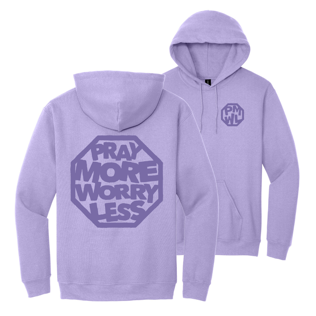PRAY MORE WORRY LESS HOODIES - Tonal Ink