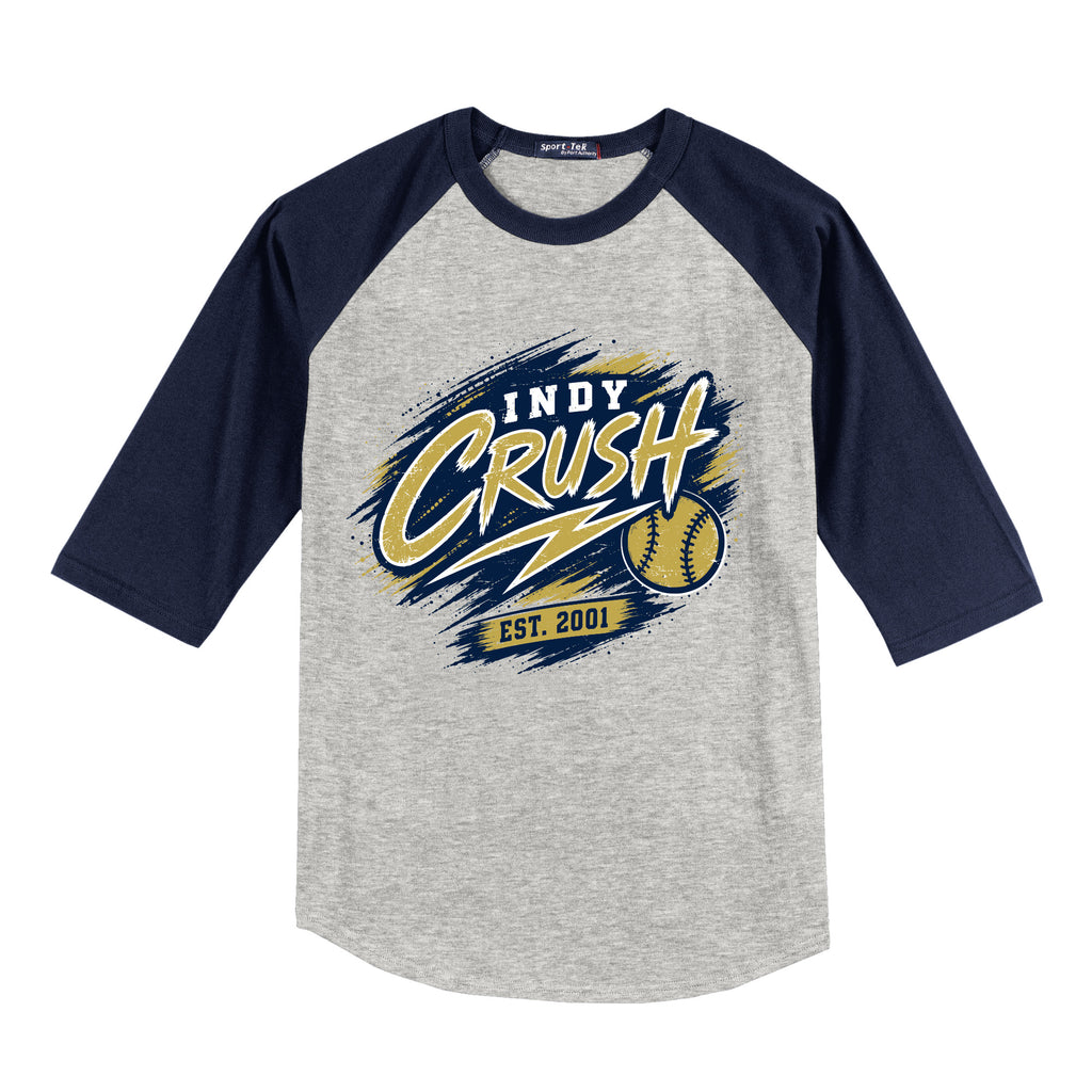 INDY CRUSH ADULT RAGLAN JERSEY - CHOOSE FROM 4 DESIGNS