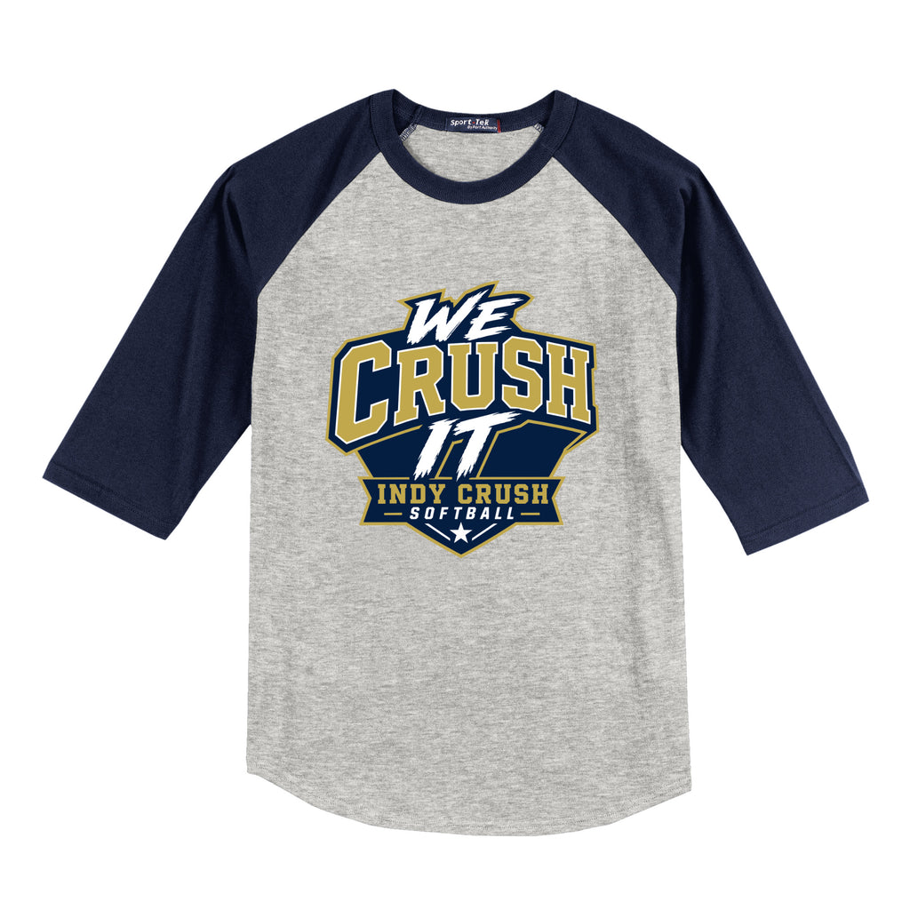 INDY CRUSH ADULT RAGLAN JERSEY - CHOOSE FROM 4 DESIGNS