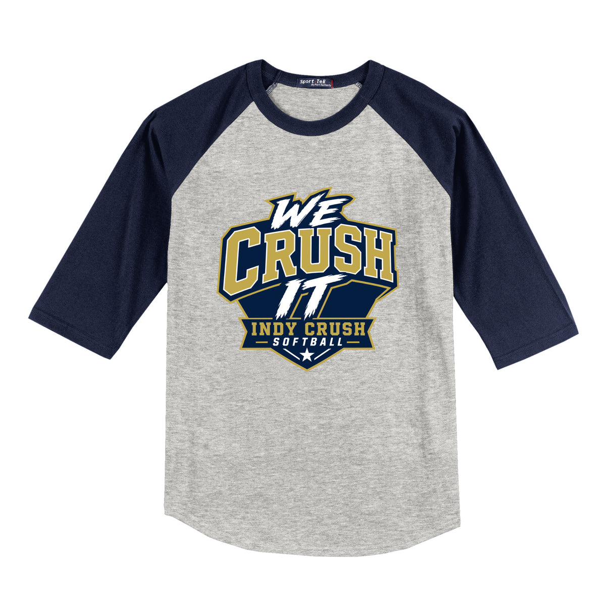 INDY CRUSH ADULT RAGLAN JERSEY - CHOOSE FROM 4 DESIGNS