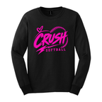 NEON PINK INDY CRUSH L.SLEEVE TSHIRT - FRONT, BACK, SLEEVE PRINT