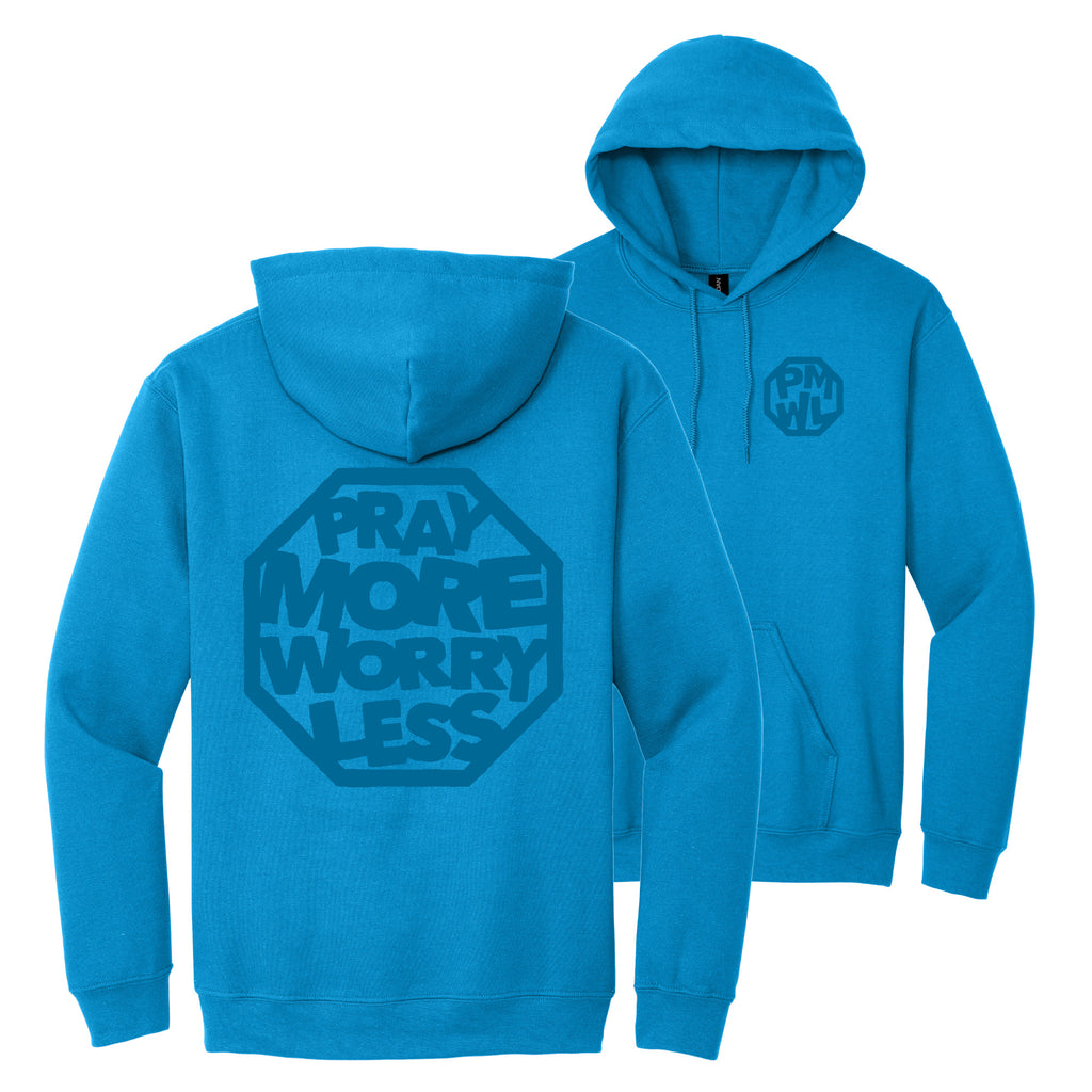 PRAY MORE WORRY LESS HOODIES - Tonal Ink